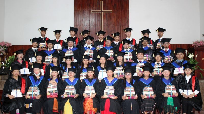 The graduating student of Eastern Bible College, Dimapur during its 47th graduation ceremony in Buntain Chapel held on April 24.